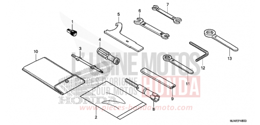 OUTIL CBR500RAH de 2017